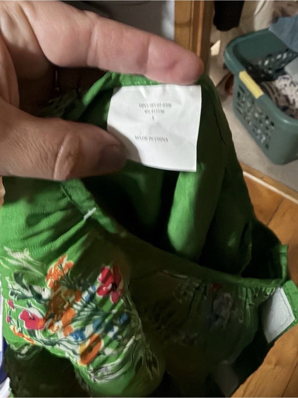 Boots & Barkley Green Floral Pet Dress Cat Dog Size Large - Picture 3 of 3